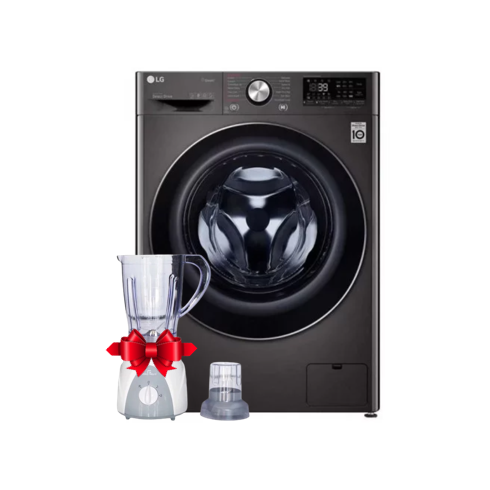 Lave-linge Séchante LG Frontale 9KG Inverter - F4R5VGG2E - Noir