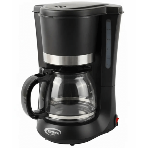 Cafetière Prova 1.2L - 900W - PE-1200 - Noir