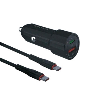 Chargeur de Voiture Rapide - IC-CH1720 - Noir