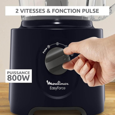 Robot Moulinex Multifonction 2.4L - 800W - FP247810 - Bleu