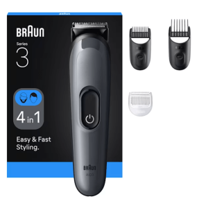 Tondeuse à barbe Braun 4EN1 - AIO3500 - Noir