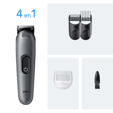 Tondeuse à barbe Braun 4EN1 - AIO3500 - Noir