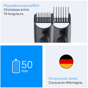 Tondeuse à barbe Braun 4EN1 - AIO3500 - Noir