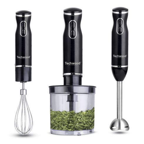 Mixeur Plongeant 3 en 1 Techwood 0.5L - 600W - TMS-9666 - Noir