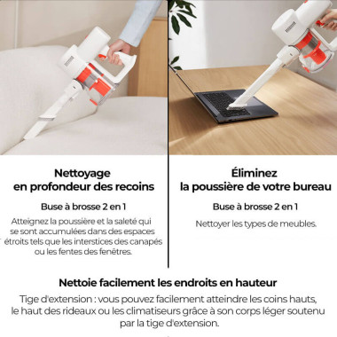 Aspirateur Balai Sans Fil Xiaomi - G20-Lite - Blanc