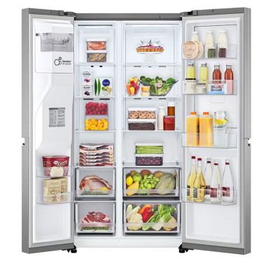 Réfrigérateur LG No Frost Inverter - Side By Side - 617L - J257SL2S - Silver