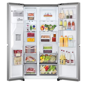Réfrigérateur LG No Frost Inverter - Side By Side - 617L - J257SL2S - Silver