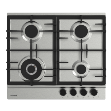 Plaque Encastrable Focus 4F - 60CM - F8004XS - Inox - Focus
