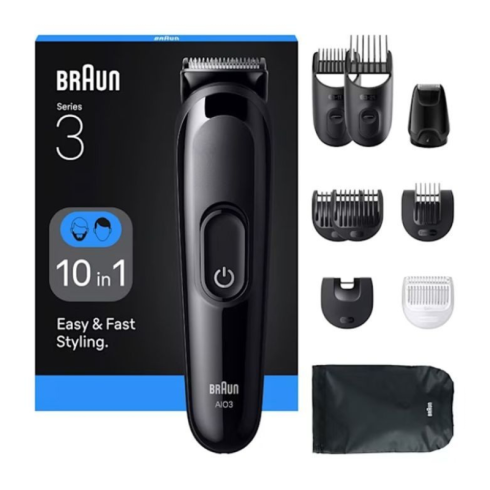 Tondeuse à barbe Braun 10EN1 - AIO3560 - Noir