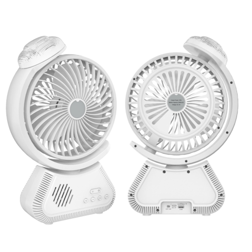 Ventilateur portable rechargeable Sing-e 3en1 - ZQS-F803 - Blanc