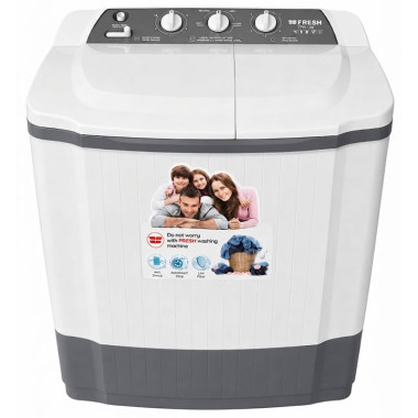 Lave-linge Semi-Automatique Fresh 12KG - TTW-12G - Blanc - FRESH
