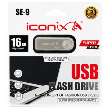 Flash Disque Iconix 16GO - SE-9V2 - Silver - iconix