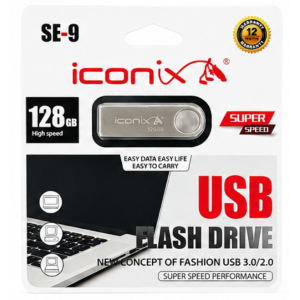 Flash Disque Iconix 128GO - SE-9 - Silver - iconix