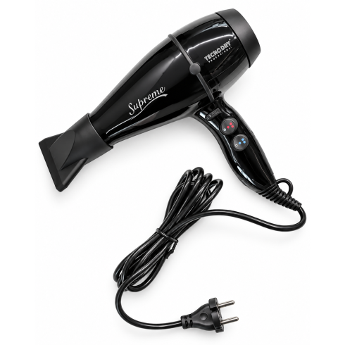 Sèche-Cheveux Professionnel Tecno Dry Supreme 2650W – Noir - Tecno Dry