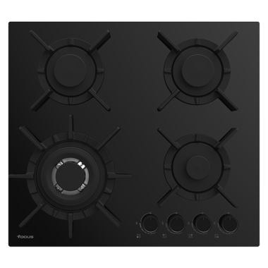 Plaque Encastrable Focus 4F - 60CM - F.8015BS - Noir Vitro - Focus
