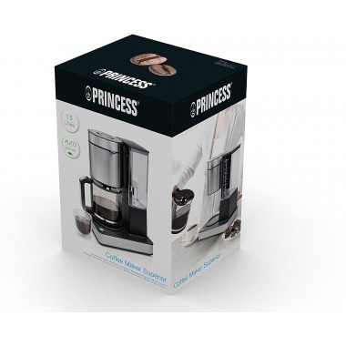 Cafetière Électrique Princess 1.5L - 1000W - 246002 - Inox