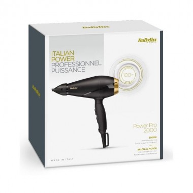 Sèche Cheveux Babyliss 2000W - 6704E - Noir & Bronze