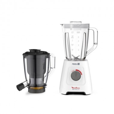 Blender Moulinex 2L - 600W - LM42Q110 - Blanc + Boite Tefal 1.3 Litres Gratuit
