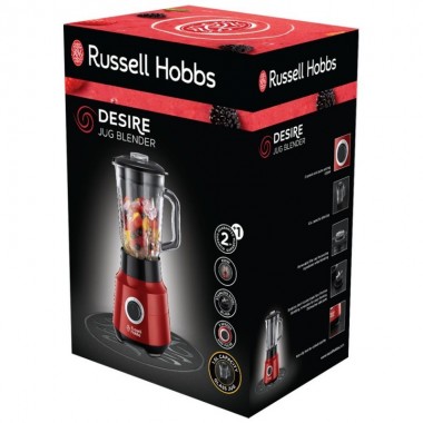Blender Russell Hobbs 1.5L - 650W - 24720-56 - Rouge
