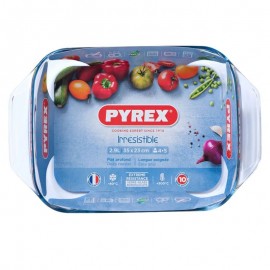 Plat Rectangulaire Pyrex 2.9L - 35 x 23 cm - 408B000/6 - Transparent