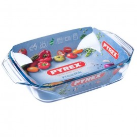 Plat Rectangulaire Pyrex 2.9L - 35 x 23 cm - 408B000/6 - Transparent