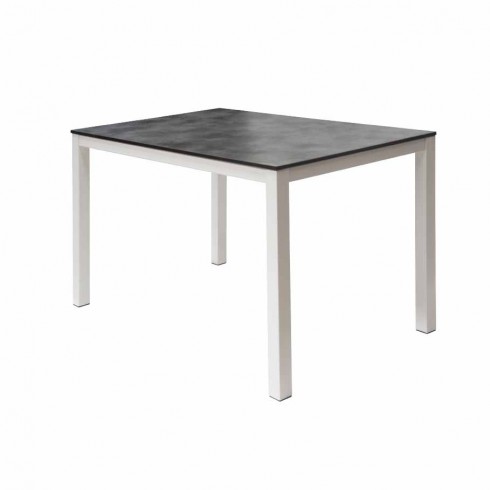 table Serena En Verre 1.20 x 0.8 M Sur Commande - Noir