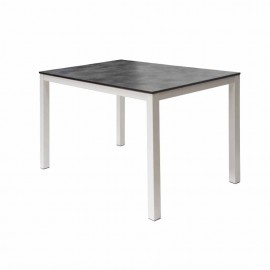 table Serena En Verre 1.20 x 0.8 M Sur Commande - Noir