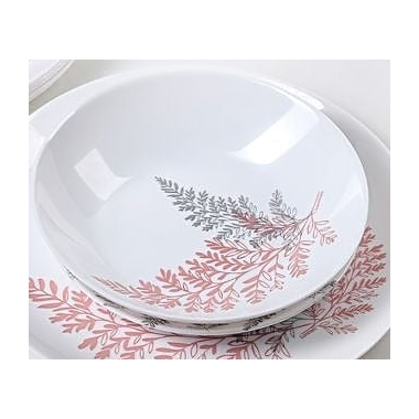 Assiette Luminarc 20CM - N4160 - Blanc & Rouge