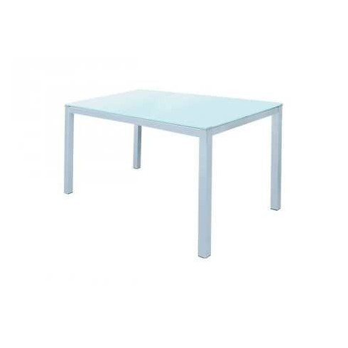 table Serena En Verre 1.50 x 0.9 M Sur Commande - Blanc