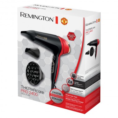Sèche Cheveux Remington 2400W - D5755 - Rouge & Noir